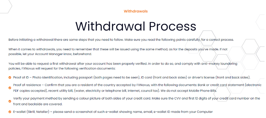 FXNovus提款流程